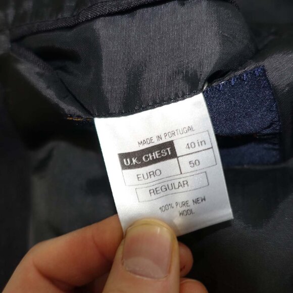 Alexandre London Savile Row Men's Suit Jacket Size 40 Regular Charcoal Gray 40R - Picture 9 of 9